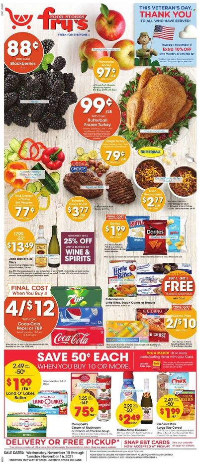 Fry’s (AZ) Weekly Ad Flyer November 13 to November 20
