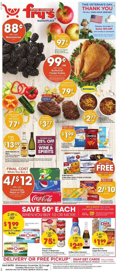Fry’s (AZ) Weekly Ad Flyer November 13 to November 20
