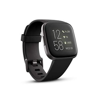 Fitbit Versa 2 Health & Fitness Smartwatch With Heart Rate, Music, Alexa Built-In, Sleep & Swim Tracking - Black/Carbon $149.95 (Reg $229.95)