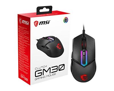 MSI Clutch GM30 6200 DPI Adjustable Omron Switch Symmetrical Design Wired RGB Gaming Mouse $34.98 (Reg $74.99)