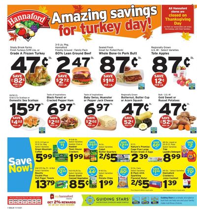 Hannaford (MA) Weekly Ad Flyer November 13 to November 20