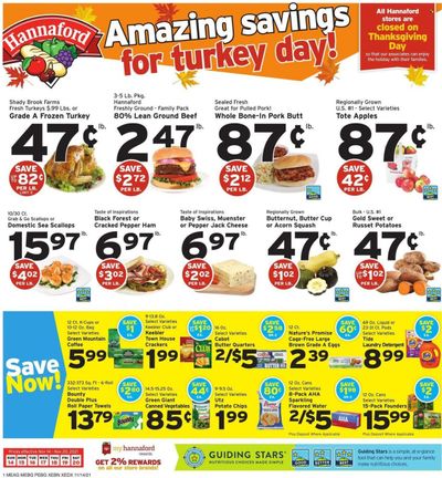 Hannaford (ME) Weekly Ad Flyer November 13 to November 20