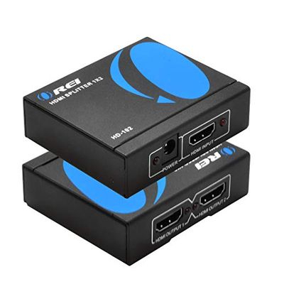 OREI 4K 1x2 HDMI Splitter - 1 Port to 2 HDMI Display Duplicate/Mirror - Powered Splitter Ver 1.4 Certified for Full HD 1080P High Resolution 3D Support (One Input To Two Outputs) - USB Powered $21.99 (Reg $32.96)