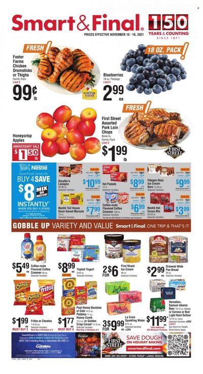 Smart & Final (AZ, CA) Weekly Ad Flyer November 13 to November 20