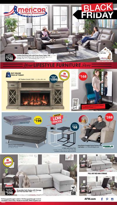 American Furniture Warehouse (AZ, CO, TX) Weekly Ad Flyer November 13 to November 20