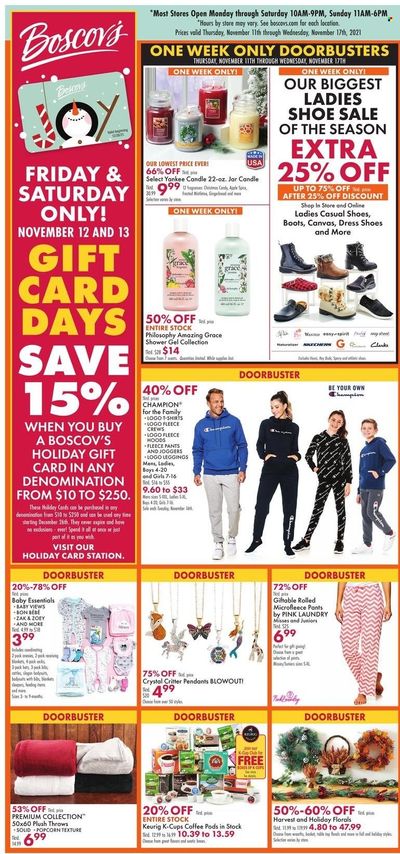 Boscov's (CT, DE, MD, NJ, NY, PA) Weekly Ad Flyer November 14 to November 21