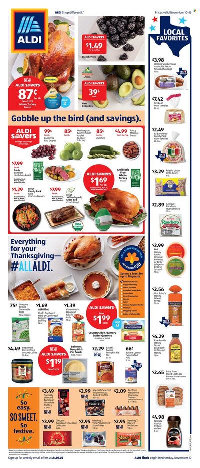 ALDI (TX) Weekly Ad Flyer November 14 to November 21