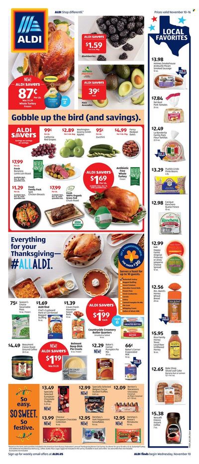ALDI (TX) Weekly Ad Flyer November 14 to November 21