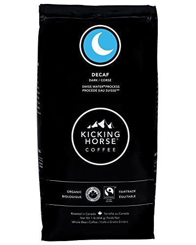 Kicking Horse Coffee, Decaf, Swiss Water Process, Dark Roast, Whole Bean, 1 lb - Certified Organic, Fairtrade, Kosher Coffee $9.99 (Reg $11.98)