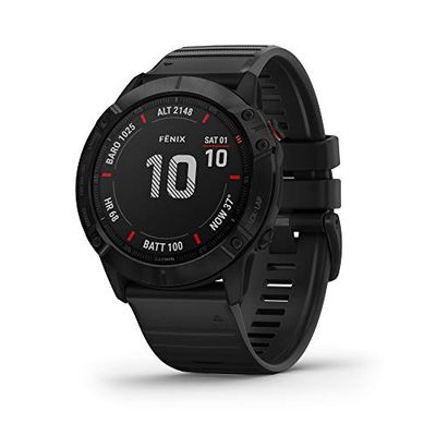Garmin Fenix 6X Pro, Premium Multisport GPS Watch, Features Mapping, Music, Grade-Adjusted Pace Guidance and Pulse Ox Sensors, Black $699.99 (Reg $959.99)