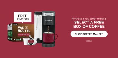 Keurig Canada Pre Black Friday Sale Deals: Buy 1 Coffee Maker Get 1 FREE Box of Pod + Save 20% OFF Blends + More