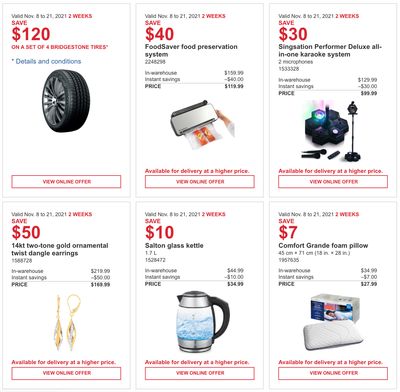 Costco Canada Pre Black Friday Coupons/Flyers Deals: All Costco Wholesale Warehouses in Canada, Until l November 21