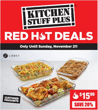Kitchen Stuff Plus Canada Pre Black Friday Red Hot Deals: Save 50% on G.A. Fratelli Dura Plasma Non-Stick Forged Frypan + More Offers