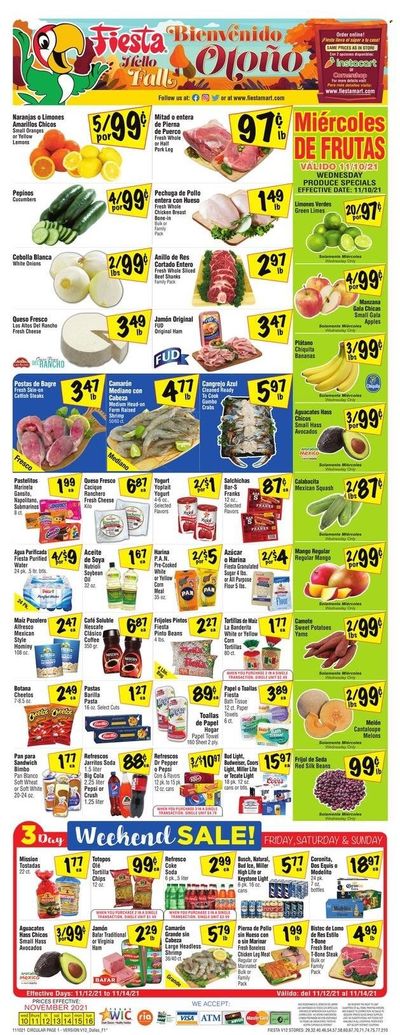 Fiesta Mart (TX) Weekly Ad Flyer November 15 to November 22