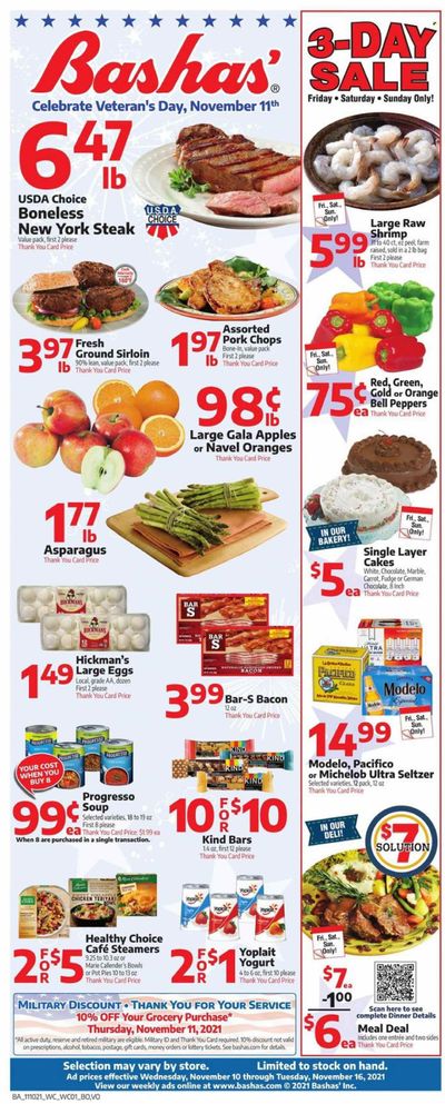 Bashas' (AZ) Weekly Ad Flyer November 16 to November 23