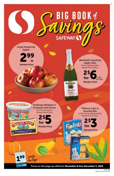 Safeway (AZ, CA, CO, HI, MD, NE, OR, VA, WA) Weekly Ad Flyer November 16 to November 23