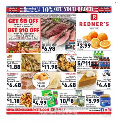 Redner's Markets (DE, MD, PA) Weekly Ad Flyer November 16 to November 23