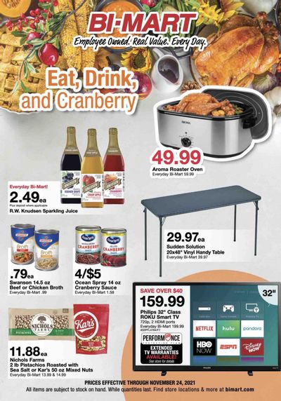 Bi-Mart (ID, OR, WA) Weekly Ad Flyer November 16 to November 23