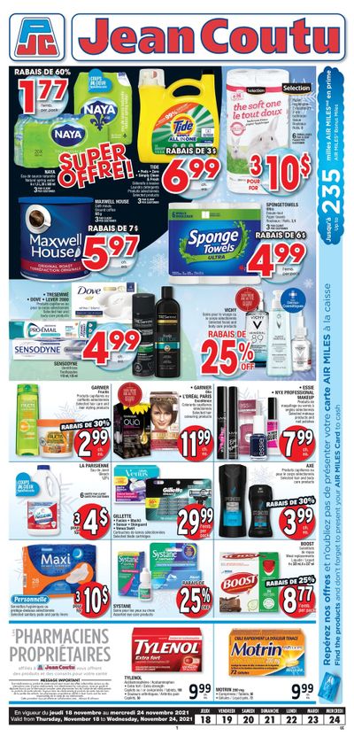 Jean Coutu (QC) Flyer November 18 to 24