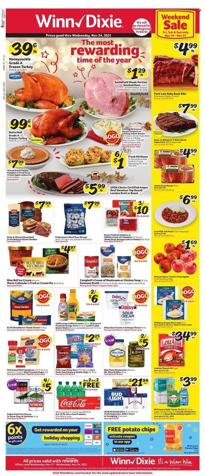Winn Dixie (AL, FL, GA, LA) Weekly Ad Flyer November 16 to November 23