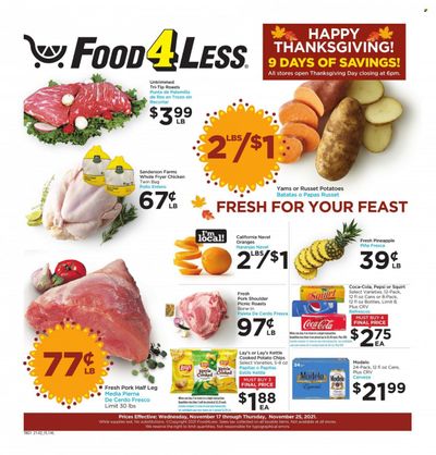 Food 4 Less (CA) Weekly Ad Flyer November 16 to November 23