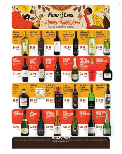 Food 4 Less (CA) Weekly Ad Flyer November 16 to November 23