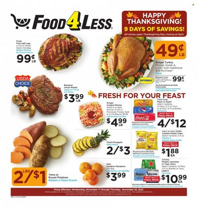 Food 4 Less (IL) Weekly Ad Flyer November 16 to November 23