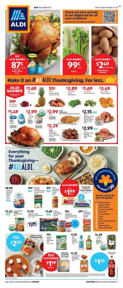 ALDI (CT, MA, NY, VT) Weekly Ad Flyer November 16 to November 23