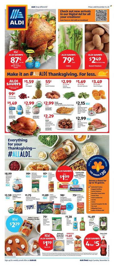 ALDI (MN, OH) Weekly Ad Flyer November 16 to November 23
