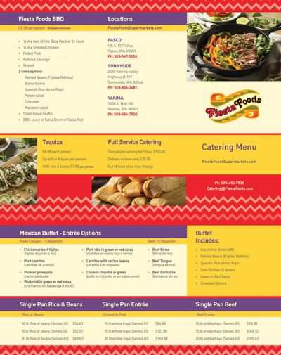 Fiesta Foods SuperMarkets (WA) Catering Promotions & Flyer Specials January 2023