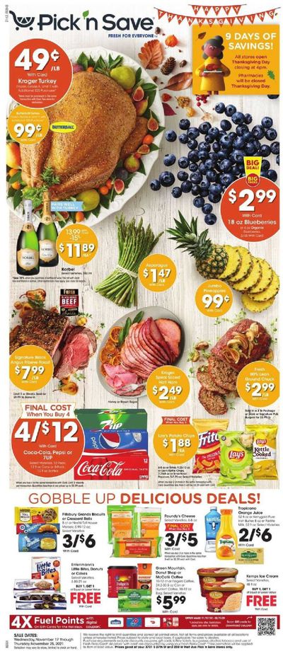 Pick ‘n Save (WI) Weekly Ad Flyer November 16 to November 23