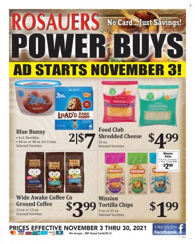 Rosauers (ID, MT, OR, WA) Weekly Ad Flyer November 17 to November 24