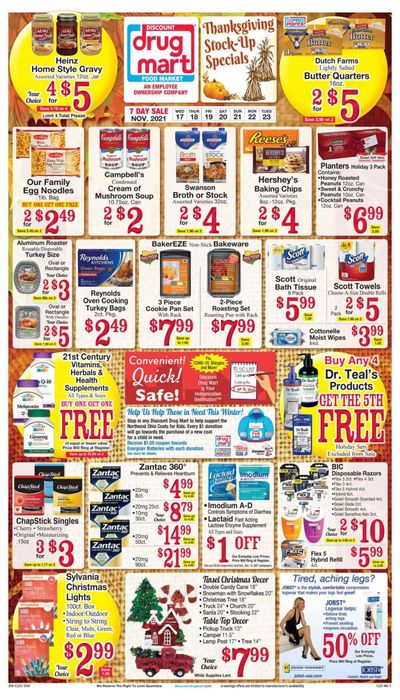 Discount Drug Mart (OH) Weekly Ad Flyer November 17 to November 24