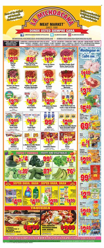 La Michoacana Meat Market (TX) Weekly Ad Flyer November 17 to November 24