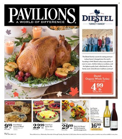Pavilions (CA) Weekly Ad Flyer November 17 to November 24