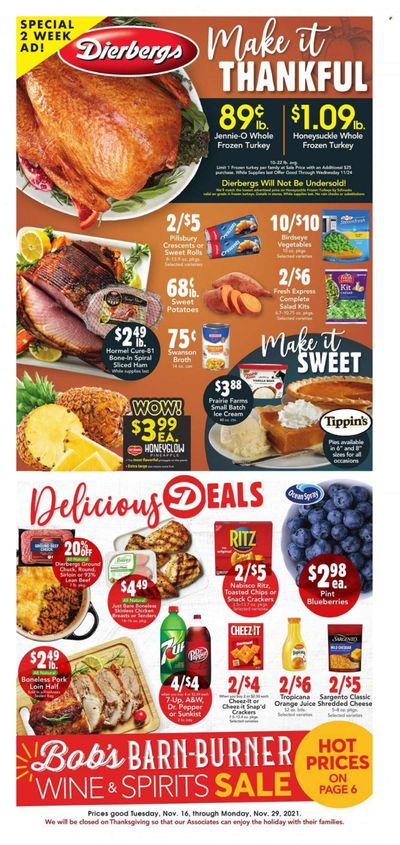 Dierbergs (IL, MO) Weekly Ad Flyer November 17 to November 24