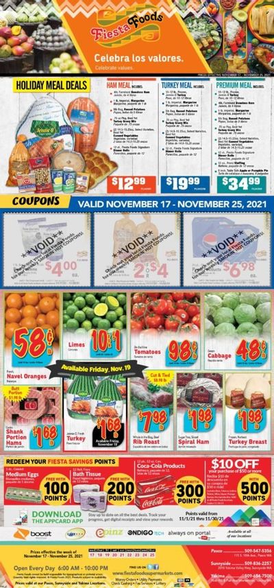 Fiesta Foods SuperMarkets (WA) Weekly Ad Flyer November 17 to November 24