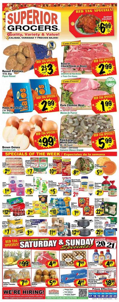 Superior Grocers (CA) Weekly Ad Flyer November 17 to November 24