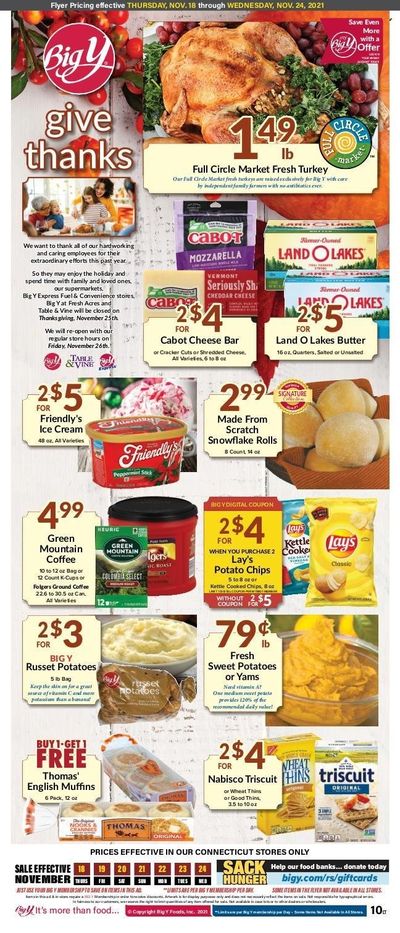 Big Y (CT) Weekly Ad Flyer November 17 to November 24 Big Y (CT) Weekly Ad Flyer November 17 to November 24