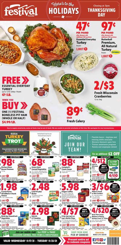 Festival Foods (WI) Weekly Ad Flyer November 17 to November 24