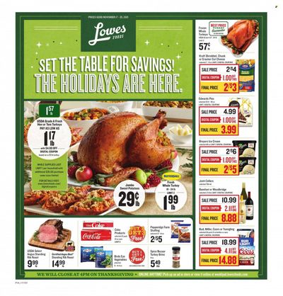 Lowes Foods (NC, SC) Weekly Ad Flyer November 17 to November 24