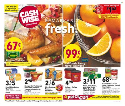 Cash Wise (MN, ND) Weekly Ad Flyer November 17 to November 24