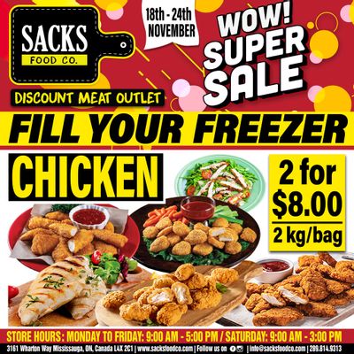 Sacks Food Co. Flyer November 18 to 24