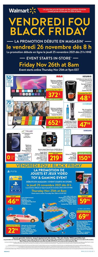 Walmart Canada (QC) Black Friday Flyer November 25 to 28, 2021