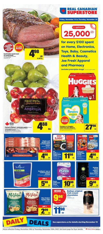 Real Canadian Superstore (West) Flyer November 19 to 25, 2021
