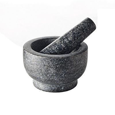 Lagostina Natural Granite Hand Mortar and Pestle, Manual Grinder, Perfect Crushing Herbs, Spices, 1.3 Cup Capacity, Durable and Easy to Clean, Gray, L413.4106.02 $17.85 (Reg $27.58)