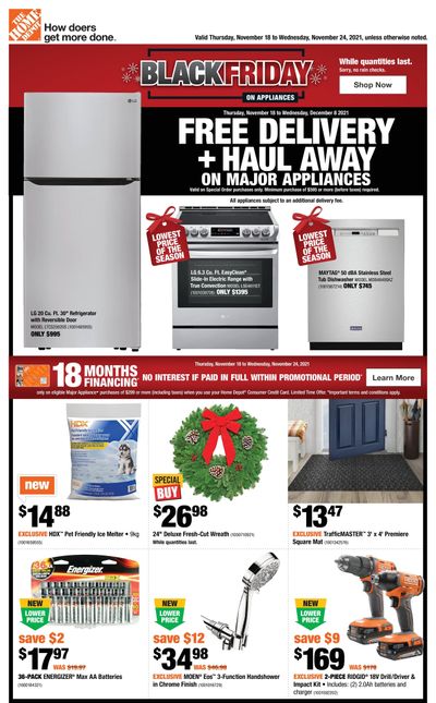 Home Depot (West) Black Friday Flyer November 18 to 24