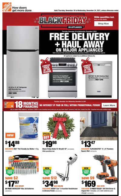 Home Depot (Atlantic) Black Friday Flyer November 18 to 24
