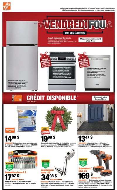 Home Depot (QC) Black Friday Flyer November 18 to 24