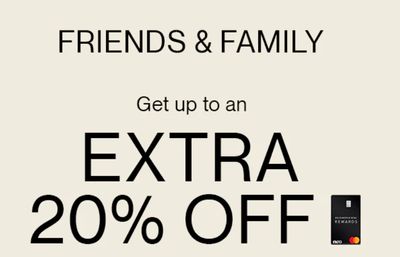The Bay Canada Pre Black Friday Friends & Family Sale: Save an Extra 20% off